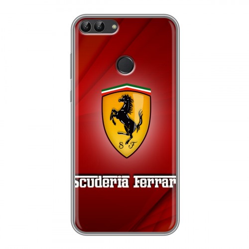 Дизайнерский силиконовый чехол для Huawei P Smart Ferrari