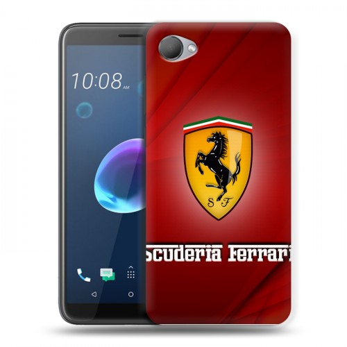 Дизайнерский пластиковый чехол для HTC Desire 12 Ferrari