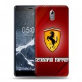 Дизайнерский пластиковый чехол для Nokia 3.1 Ferrari