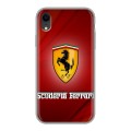 Дизайнерский пластиковый чехол для Iphone Xr Ferrari