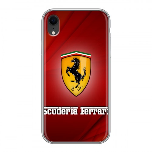 Дизайнерский пластиковый чехол для Iphone Xr Ferrari