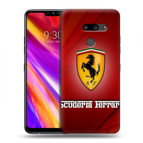 Дизайнерский пластиковый чехол для LG G8 ThinQ Ferrari