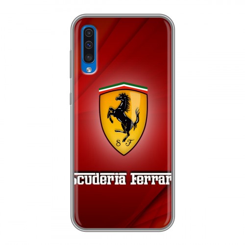 Дизайнерский силиконовый чехол для Samsung Galaxy A50 Ferrari