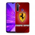 Дизайнерский силиконовый чехол для Realme 5 Ferrari