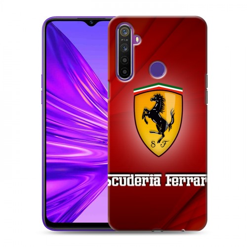 Дизайнерский силиконовый чехол для Realme 5 Ferrari