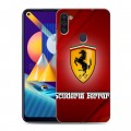 Дизайнерский пластиковый чехол для Samsung Galaxy M11 Ferrari