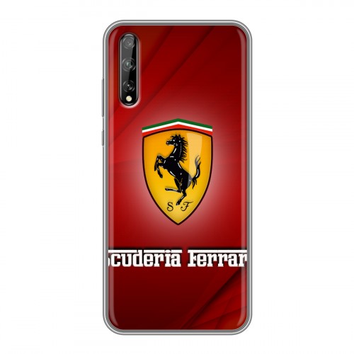 Дизайнерский силиконовый чехол для Huawei Y8p Ferrari