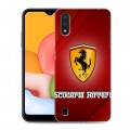 Дизайнерский силиконовый чехол для Samsung Galaxy M01 Ferrari