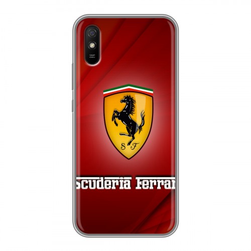 Дизайнерский силиконовый чехол для Xiaomi RedMi 9A Ferrari