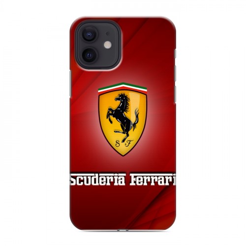 Дизайнерский силиконовый чехол для Iphone 12 Ferrari