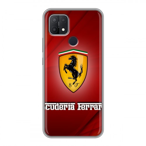 Дизайнерский силиконовый чехол для OPPO A15 Ferrari