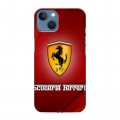 Дизайнерский силиконовый чехол для Iphone 13 Ferrari