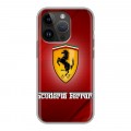 Дизайнерский силиконовый чехол для Iphone 14 Pro Ferrari