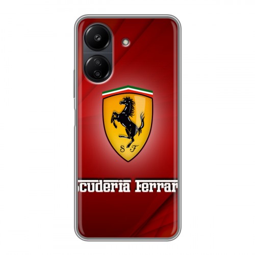 Дизайнерский пластиковый чехол для Xiaomi Poco C65 Ferrari