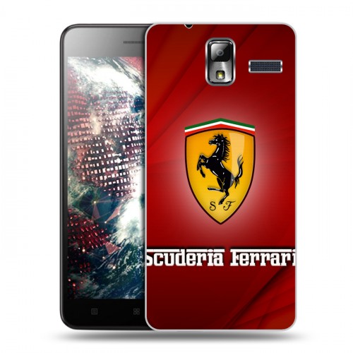 Дизайнерский силиконовый чехол для Lenovo S580 Ideaphone Ferrari