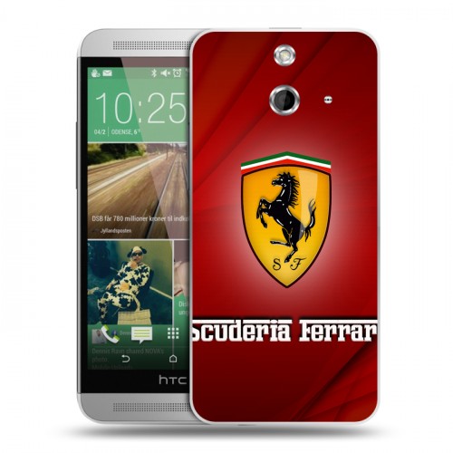 Дизайнерский пластиковый чехол для HTC One E8 Ferrari