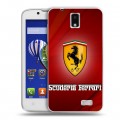 Дизайнерский пластиковый чехол для Lenovo A328 Ferrari