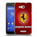 Дизайнерский пластиковый чехол для Sony Xperia E4g Ferrari