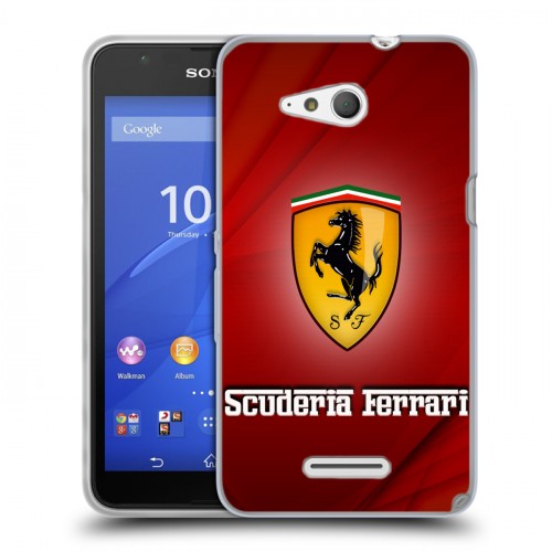 Дизайнерский пластиковый чехол для Sony Xperia E4g Ferrari