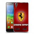 Дизайнерский пластиковый чехол для Lenovo A6000 Ferrari