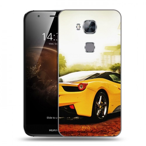 Дизайнерский пластиковый чехол для Huawei G8 Ferrari