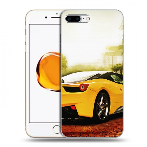 Дизайнерский пластиковый чехол для Iphone 7 Plus / 8 Plus Ferrari