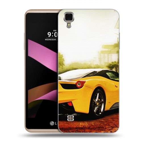 Дизайнерский пластиковый чехол для LG X Style Ferrari