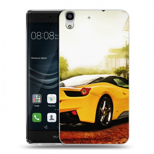 Дизайнерский пластиковый чехол для Huawei Y6II Ferrari