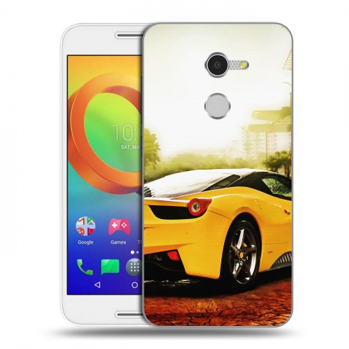 Дизайнерский силиконовый чехол для Alcatel A3 Ferrari