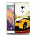 Дизайнерский пластиковый чехол для HTC One X10 Ferrari