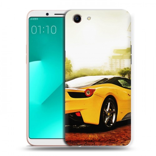 Дизайнерский пластиковый чехол для OPPO A83 Ferrari