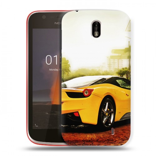 Дизайнерский пластиковый чехол для Nokia 1 Ferrari