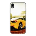 Дизайнерский силиконовый чехол для Iphone Xr Ferrari