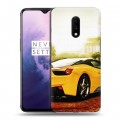 Дизайнерский пластиковый чехол для OnePlus 7 Ferrari