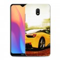 Дизайнерский силиконовый с усиленными углами чехол для Xiaomi RedMi 8A Ferrari