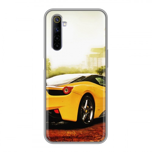 Дизайнерский силиконовый чехол для Realme 6 Ferrari