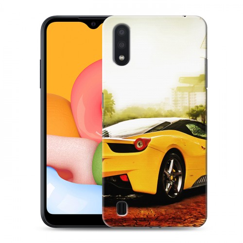 Дизайнерский силиконовый чехол для Samsung Galaxy M01 Ferrari