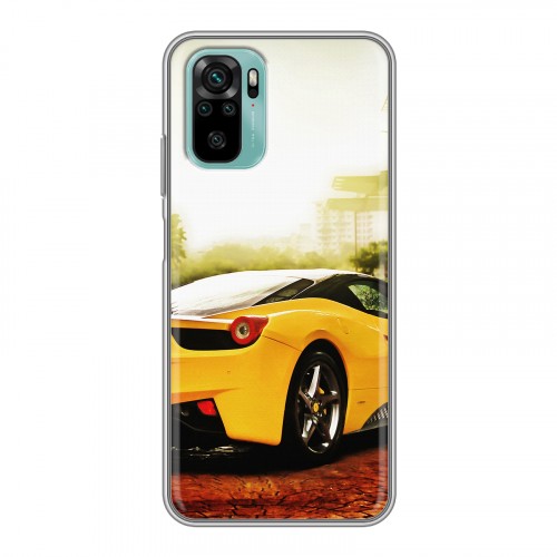 Дизайнерский силиконовый чехол для Xiaomi RedMi Note 10 Ferrari