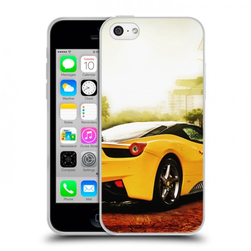 Дизайнерский пластиковый чехол для Iphone 5c Ferrari