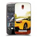 Дизайнерский пластиковый чехол для HTC Desire 500 Ferrari