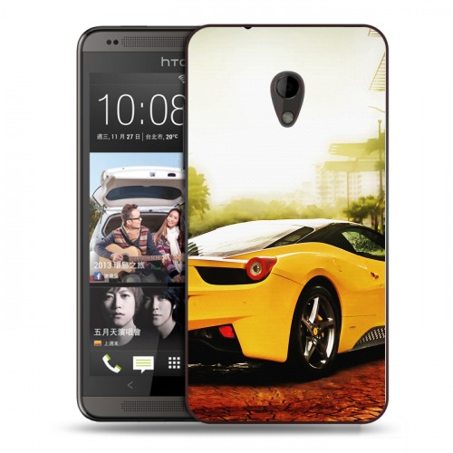 Дизайнерский пластиковый чехол для HTC Desire 700 Ferrari