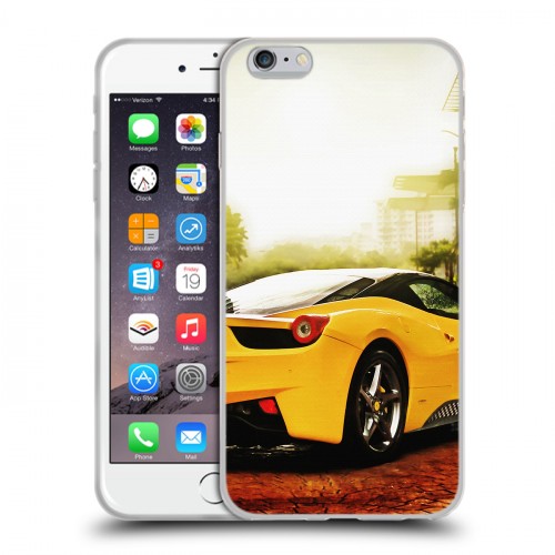 Дизайнерский силиконовый чехол для Iphone 6 Plus/6s Plus Ferrari