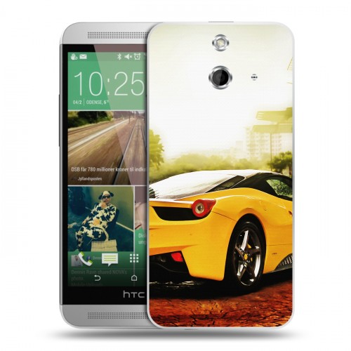 Дизайнерский пластиковый чехол для HTC One E8 Ferrari