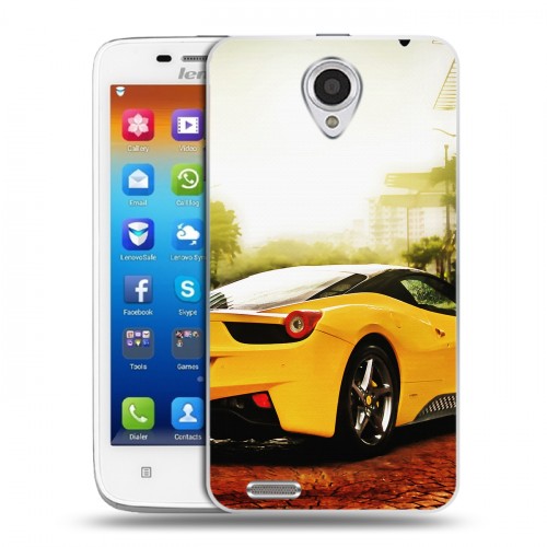 Дизайнерский пластиковый чехол для Lenovo S650 Ideaphone Ferrari