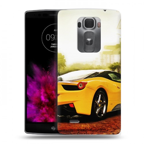 Дизайнерский пластиковый чехол для LG G Flex 2 Ferrari