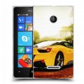 Дизайнерский пластиковый чехол для Microsoft Lumia 435 Ferrari