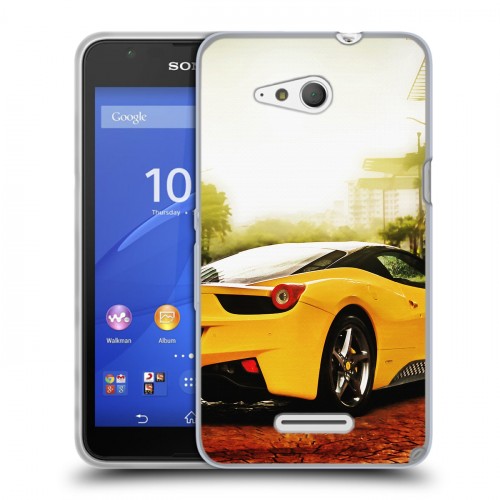 Дизайнерский пластиковый чехол для Sony Xperia E4g Ferrari