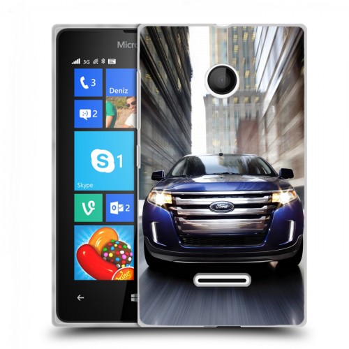 Дизайнерский пластиковый чехол для Microsoft Lumia 435 Ford