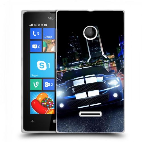 Дизайнерский пластиковый чехол для Microsoft Lumia 435 Ford