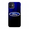 Дизайнерский силиконовый с усиленными углами чехол для Iphone 12 Mini Ford